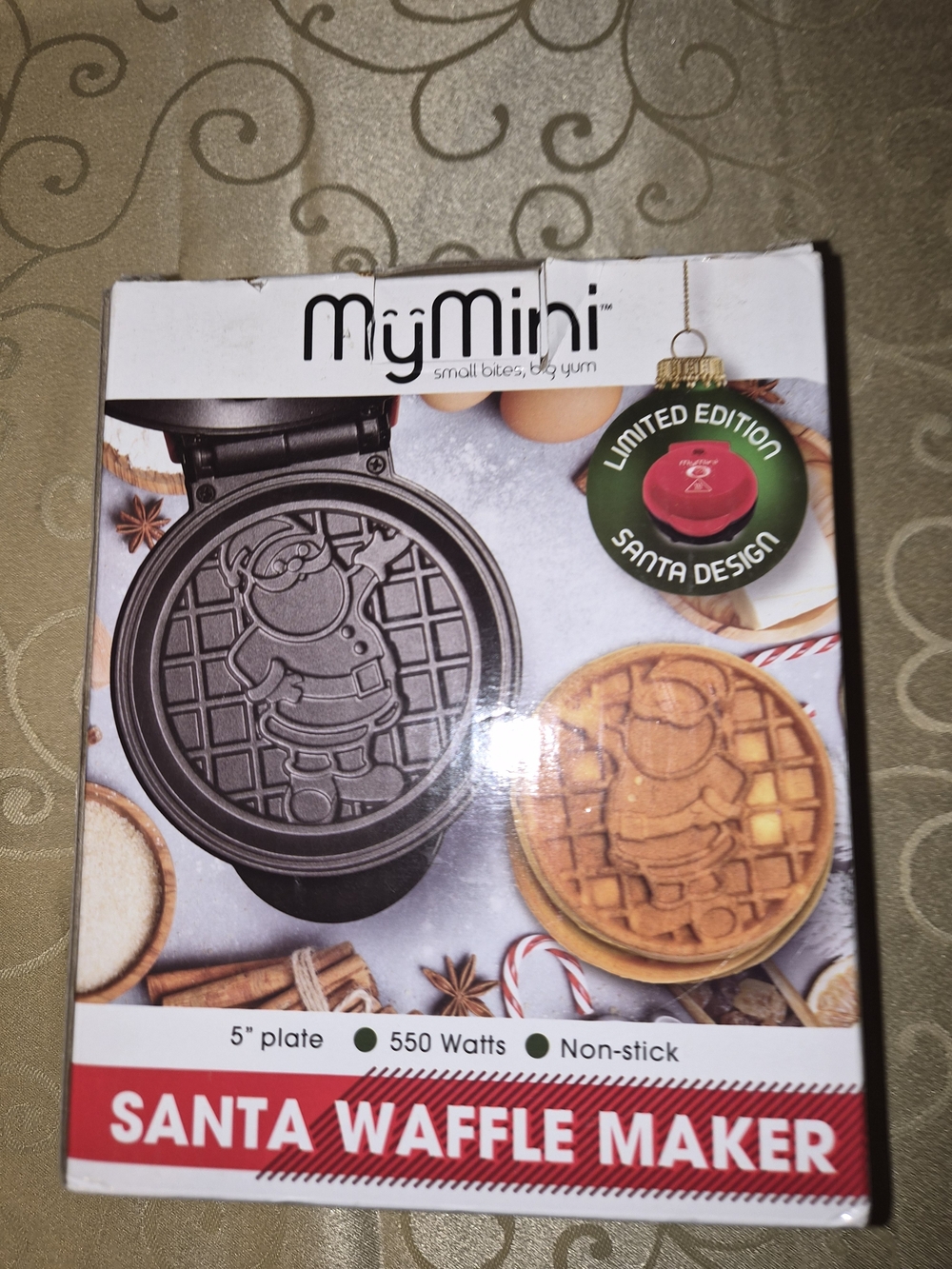 MyMini Santa Waffle Maker - Red Accent